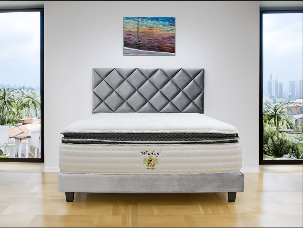 SLEEPNIGHT Windsor – (15″) PLASSPRING Mattress / 100% Natural Latex/ PLASSPRING® coil/ Medium Firm
